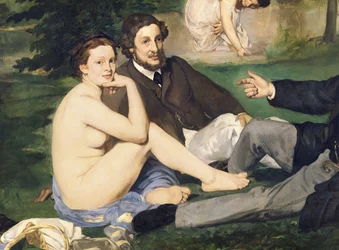 Desayuno sobre la hierba, 1863 (detalle)